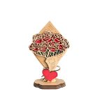 Örök rózsacsokor - kézzel festett, lézervágott dísz